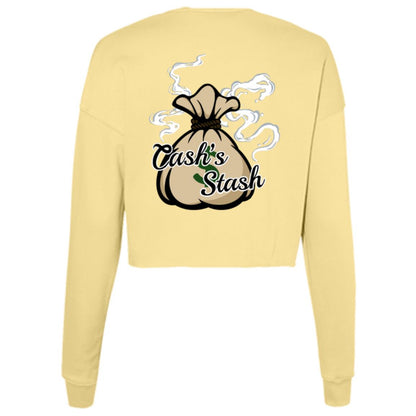 "I WISH A KAREN WOULD" CROPPED CREWNECK SWEATER (BLACK FONT)