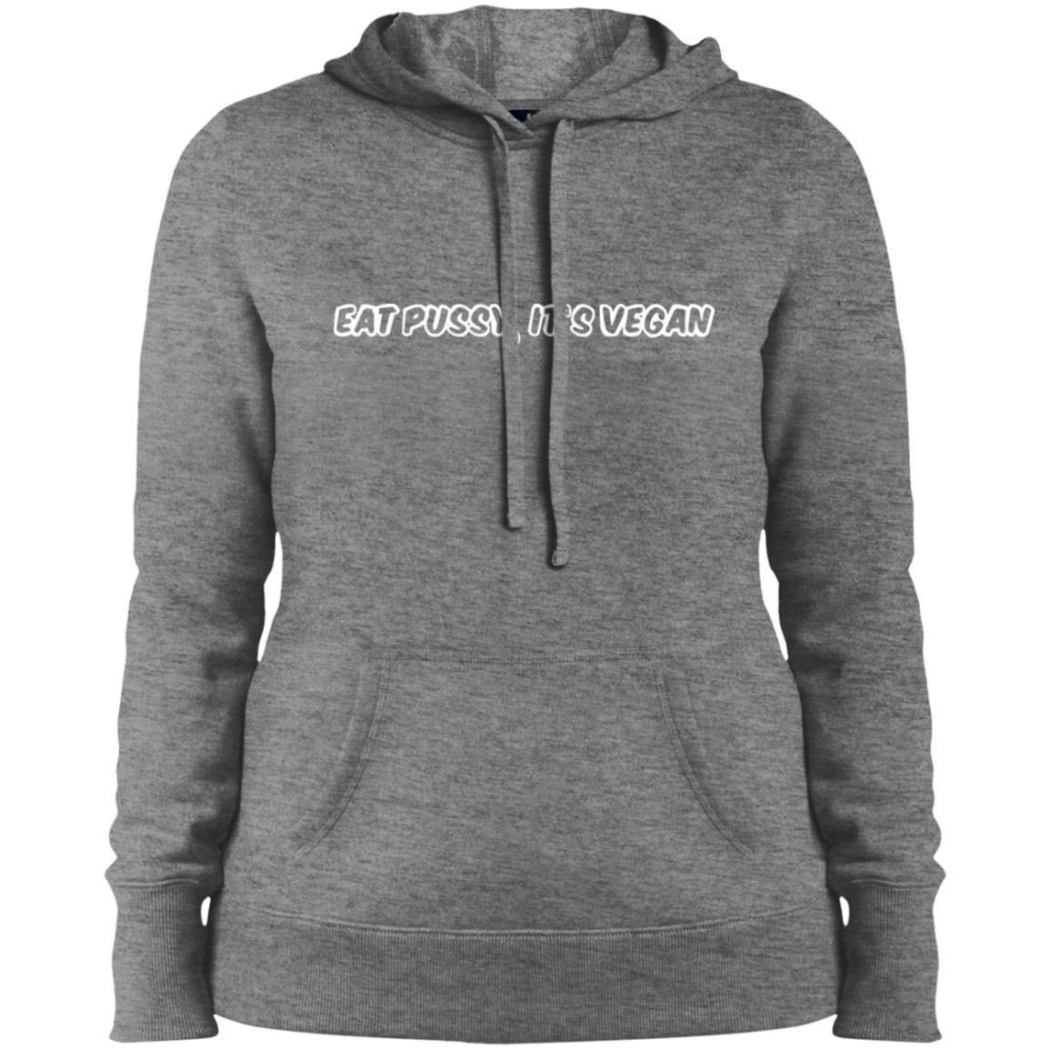 The "EAT PU$$Y, IT'S VEGAN" DOUBLE-SIDED SLIM-FIT HOODIE