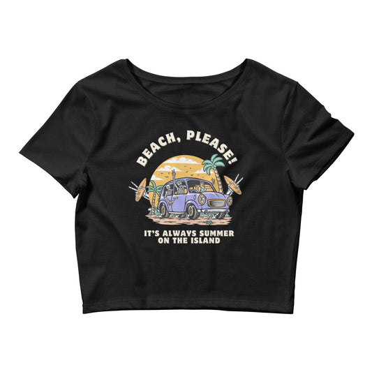 BEACH, PLEASE! Crop Top