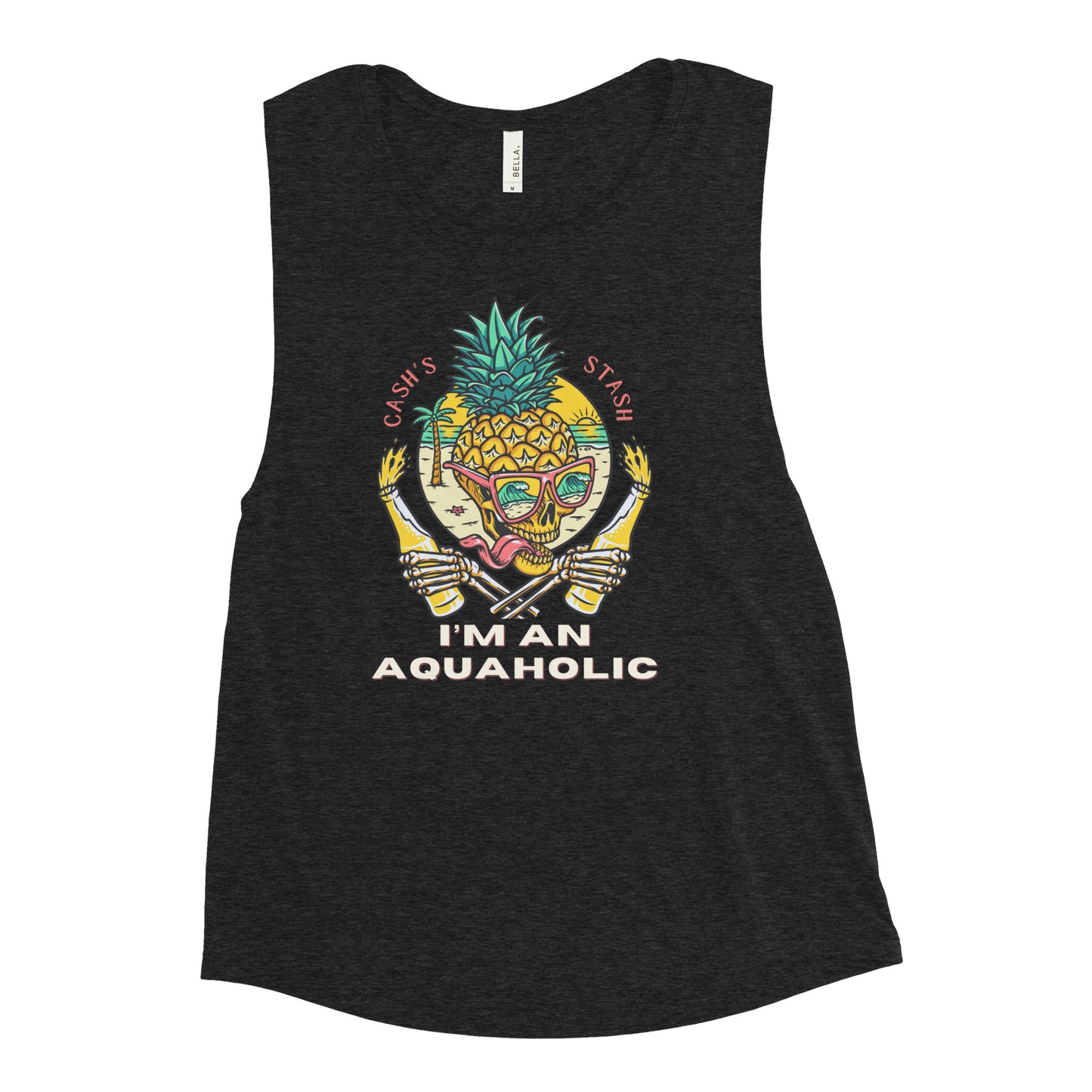 I'M AN AQUAHOLIC Ladies Muscle Tee