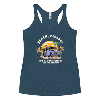 BEACH, PLEASE! Racerback Tank