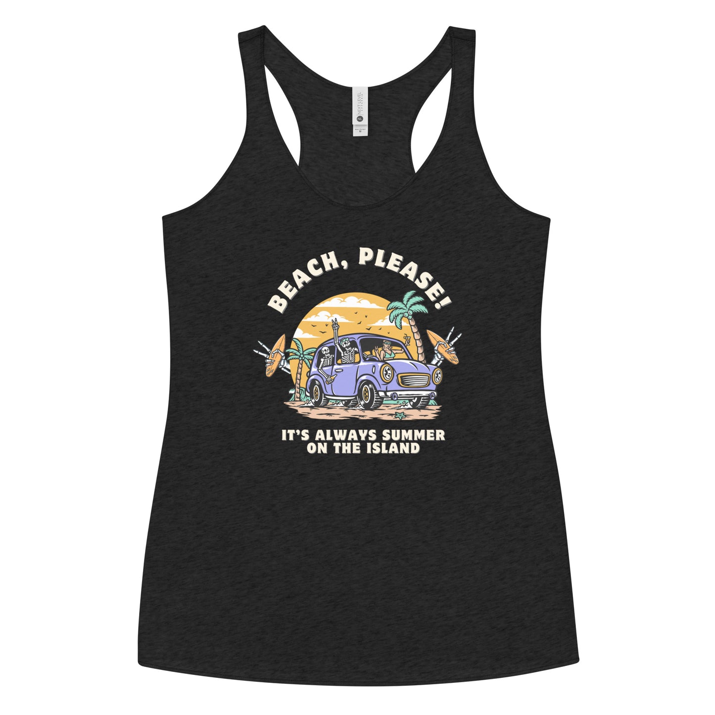 BEACH, PLEASE! Racerback Tank