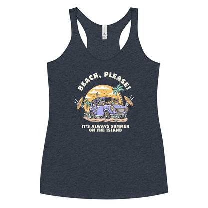 BEACH, PLEASE! Racerback Tank