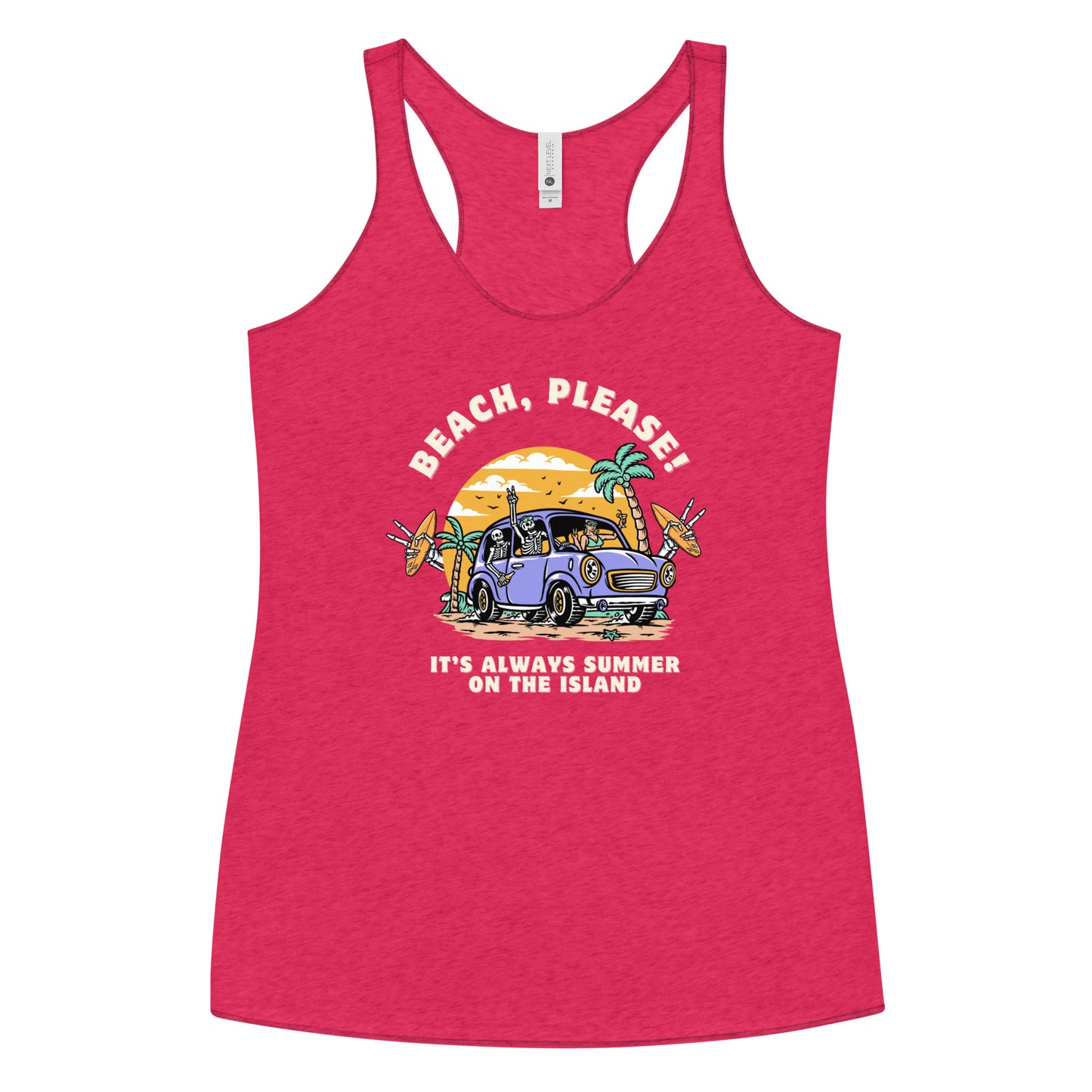 BEACH, PLEASE! Racerback Tank