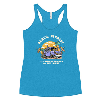 BEACH, PLEASE! Racerback Tank