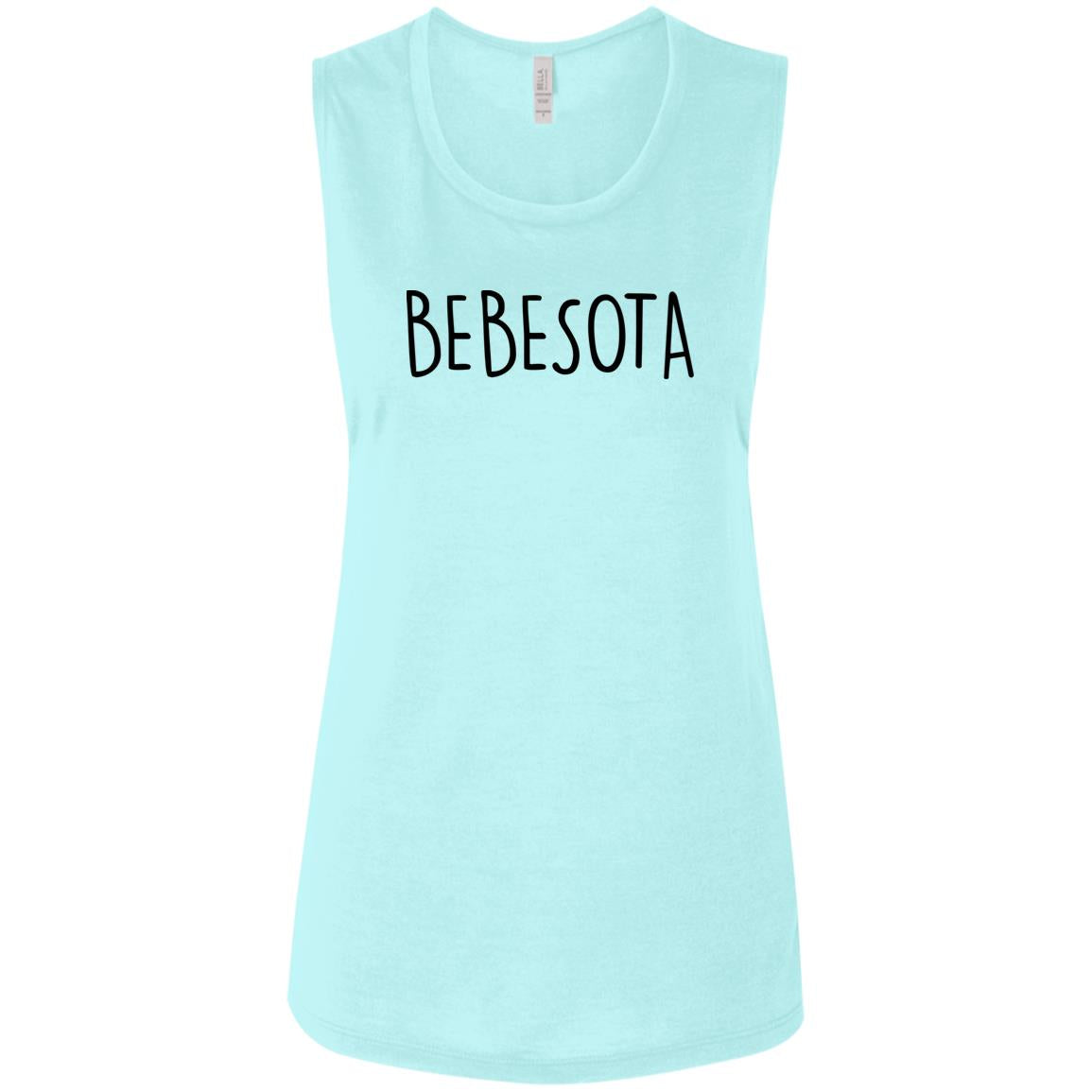 THE "BEBESOTA" MUSCLE TANK (DK YELLOW SUN FONT IN BLACK)