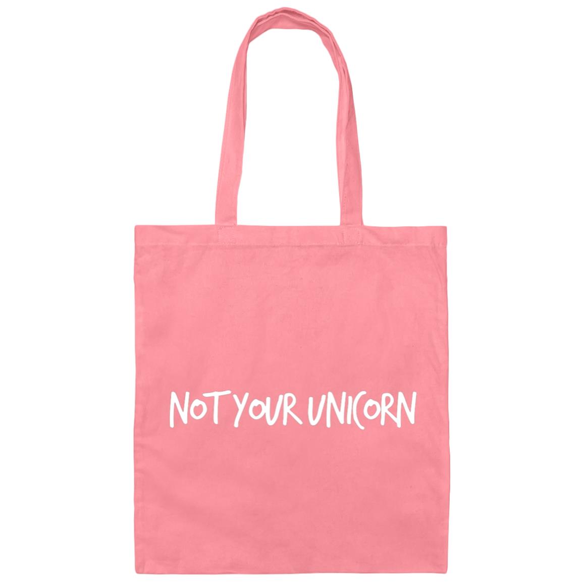 THE "NOT YOUR UNICORN" DOUBLE-SIDED CANVAS TOTE BAG