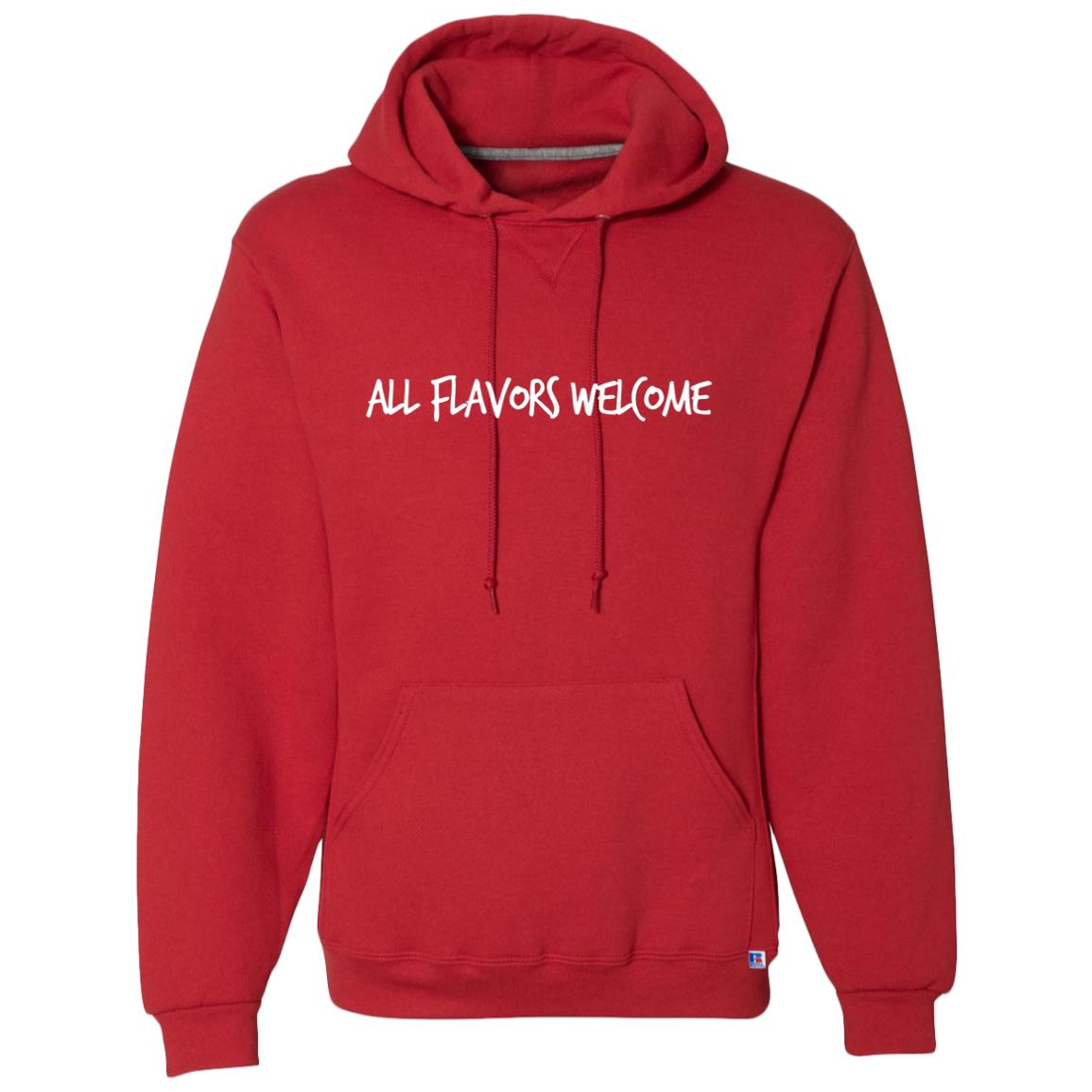 "ALL FLAVORS WELCOME" DOUBLE-SIDED DRI-POWER HOODIE